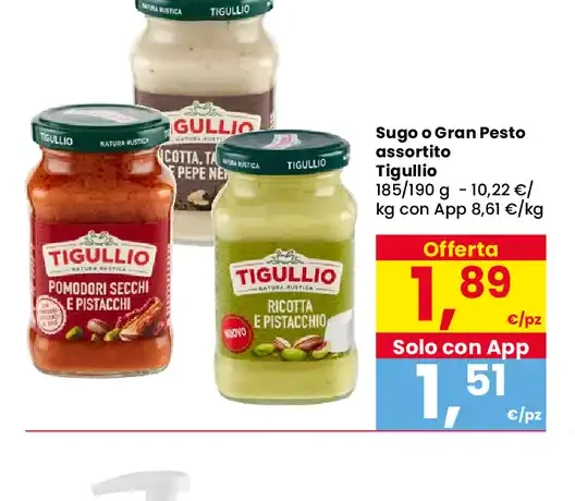 Sugo o Gran Pesto assortito Tigullio