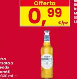 Birra filtrata a freddo Moretti