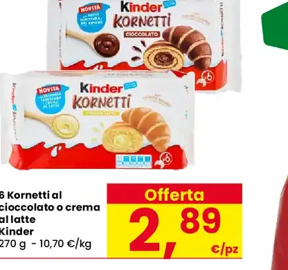 6 Kornetti Kinder