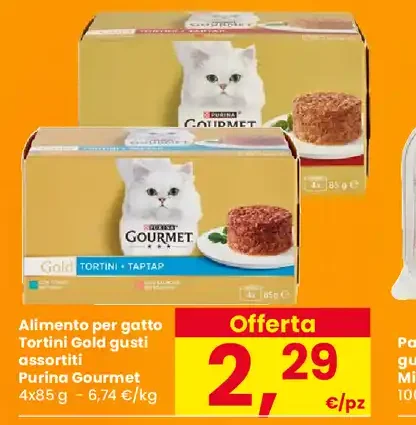 Alimento per gatto Purina Gourmet