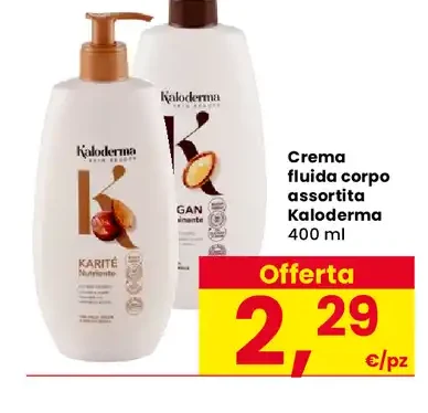 Crema fluida corpo assortita Kaloderma