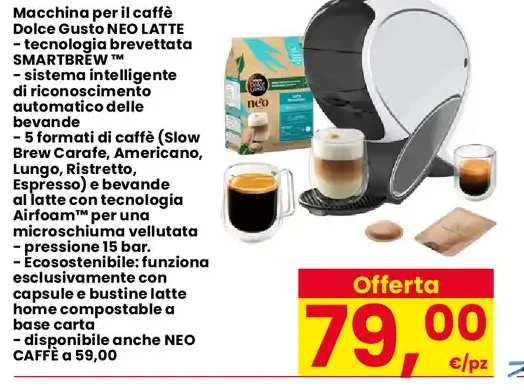 Macchina per il caffè Dolce Gusto NEO LATTE