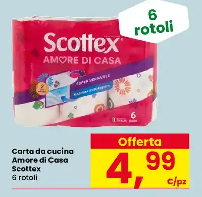 Carta da cucina Amore di Casa Scottex