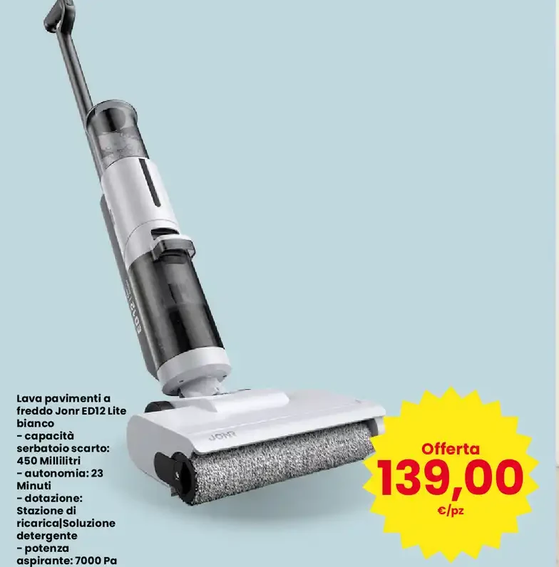 Lava pavimenti a freddo Jonr ED12 Lite bianco