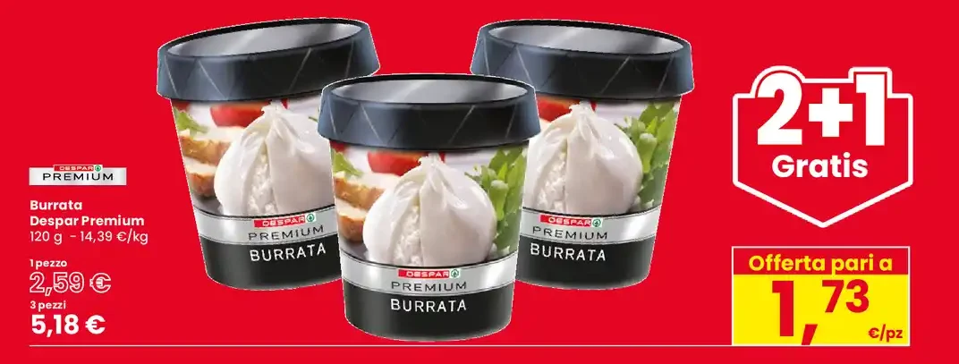 Burrata Despar Premium 120 g