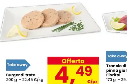 Burger di trota