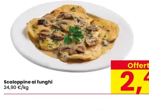 Scaloppine ai funghi