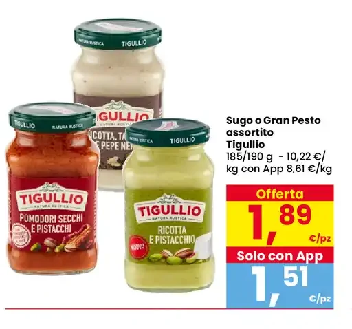Sugo o Gran Pesto assortito