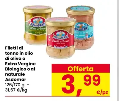 Filetti di tonno Asdomar