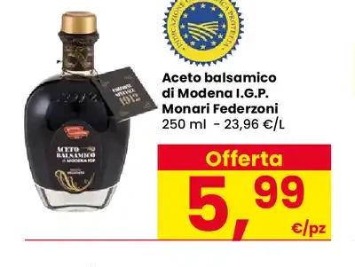 Aceto balsamico di Modena IGP Monari Federzoni