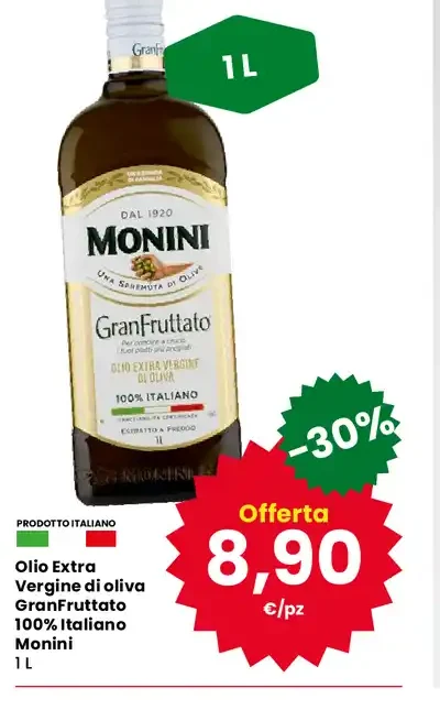 Olio extra vergine di oliva GranFruttato Monini