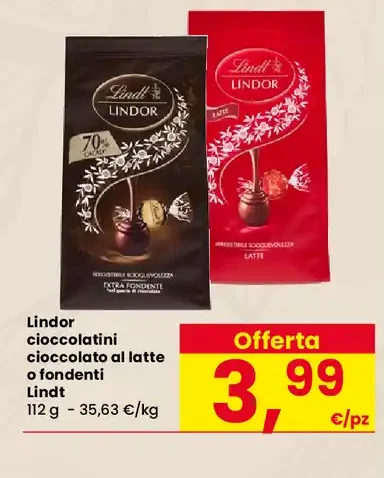 Lindor cioccolatini Lindt