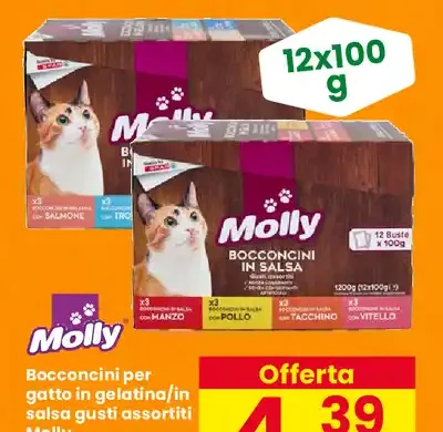Bocconcini per gatto in gelatina Mòlly