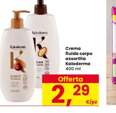 Crema fluida corpo assortita Kaloderma