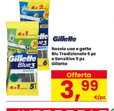 Rasoio usa e getta Blue Traditional o Sensitive Gillette