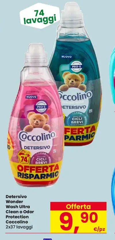 Detersivo Wonder Wash Ultra Clean o Odor Protection Coccolino