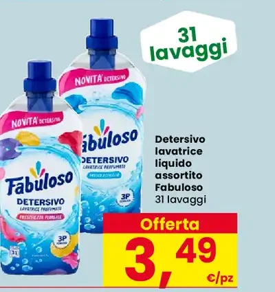 Detersivo lavatrice liquido assortito Fabuloso
