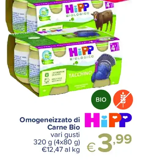 Omogeneizzato di carne bio