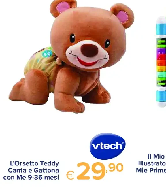 Orsetto Teddy Canta e Gattona con Me