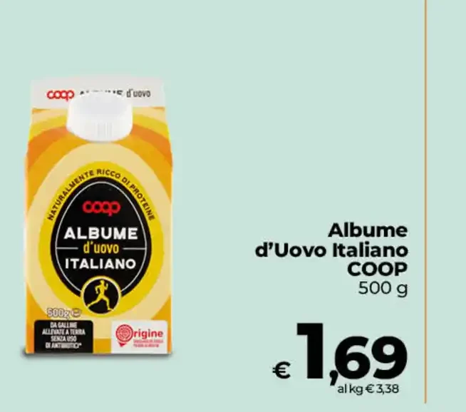 Albume d'uovo italiano Coop