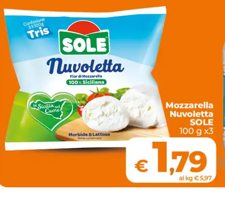 Mozzarella Nuvoletta Sole
