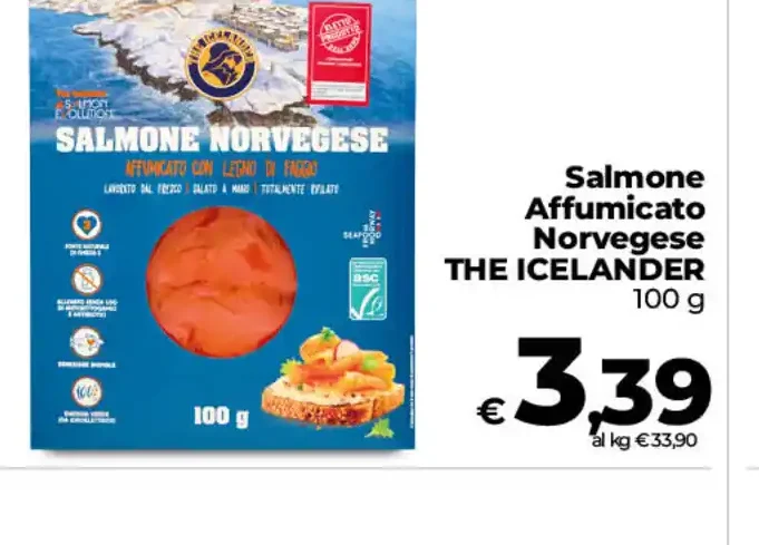 Salmone affumicato norvegese