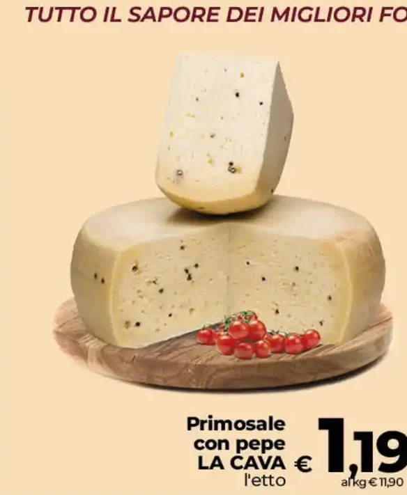 Primosale con pepe La Cava
