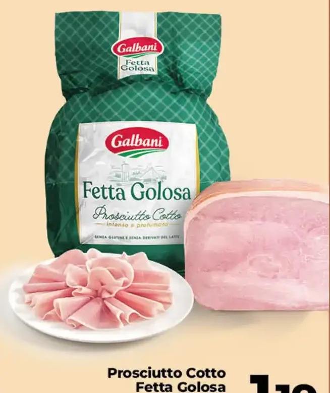 Prosciutto cotto Fetta Golosa Galbani