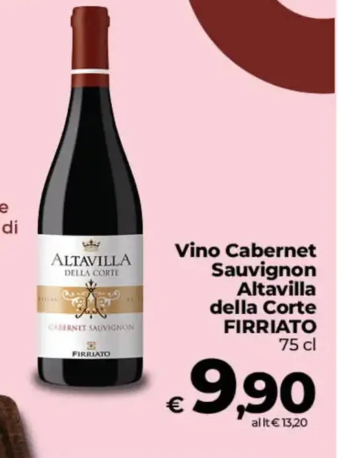Vino Cabernet Sauvignon Altavilla della Corte