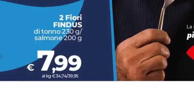 fiori findus tonno o salmone