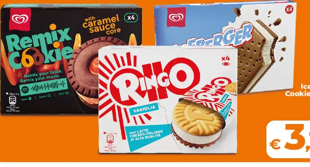 iceberger cookie remix ringo algida