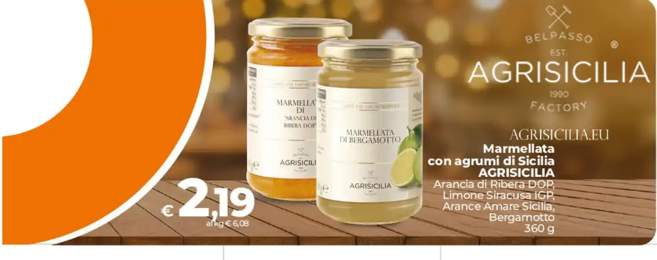 Marmellata con agrumi di Sicilia Agrisicilia