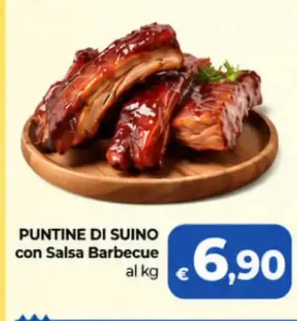 Puntine di suino con salsa barbecue
