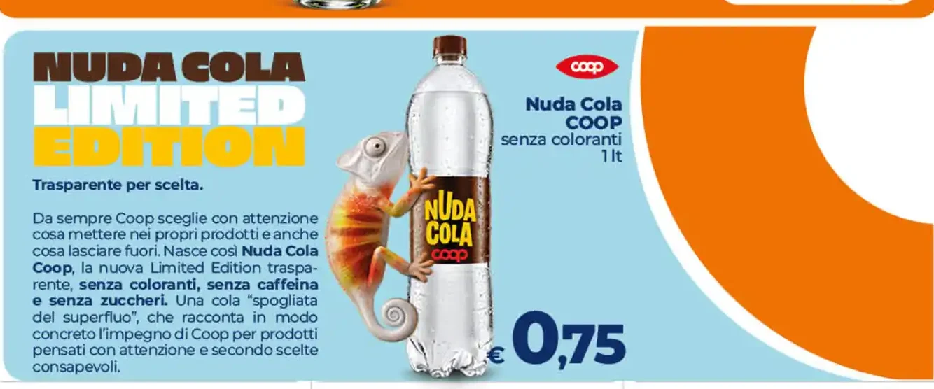 Nuda Cola Coop senza coloranti