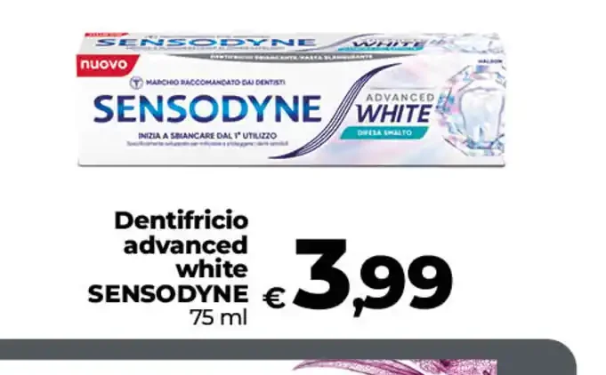 Dentifricio Advanced White Sensodyne