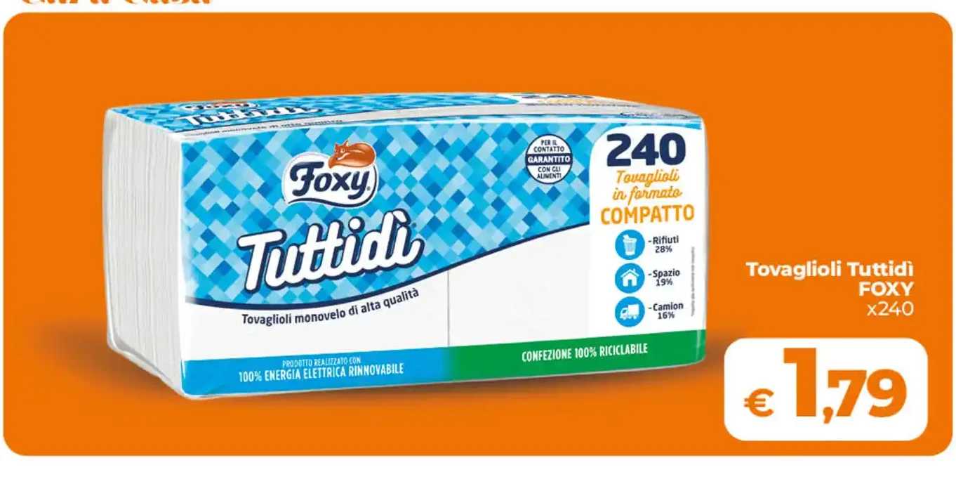 Tovaglioli Tuttidì Foxy