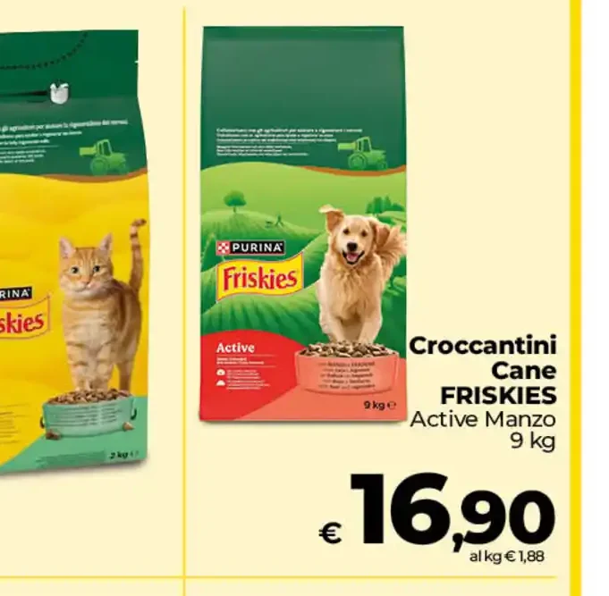 Croccantini cane Friskies Active Manzo
