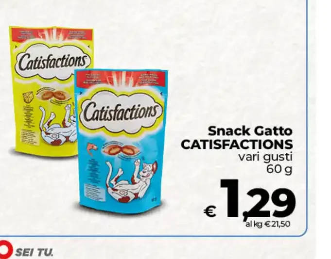 Snack gatto Catisfactions