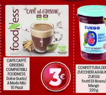 Capsule caffè Ginseng compatibili Foodness