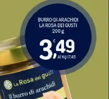 Burro di arachidi La Rosa dei Gusti