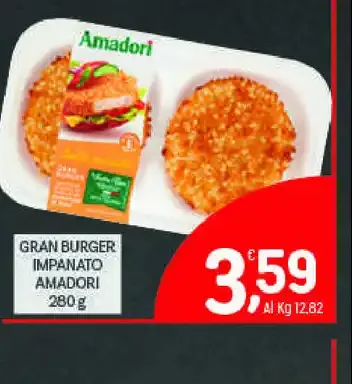 Gran burger impanato Amadori