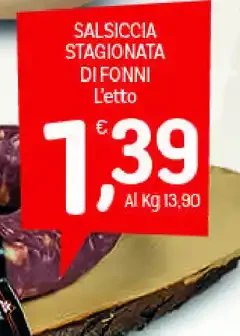Salsiccia stagionata di Fonni