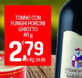 Tonno con funghi porcini Ghiotto