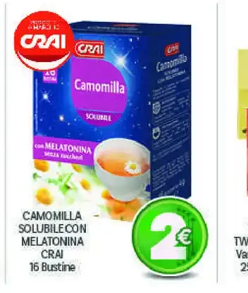 Camomilla solubile con melatonina Crai