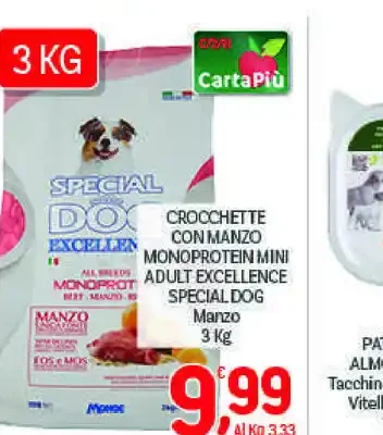 Crocchette con manzo Monoprotein Mini Adult Excellence Special Dog