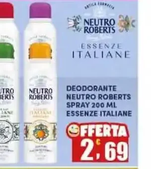 Deodorante spray Neutro Roberts