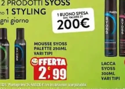 Mousse Syoss Palette