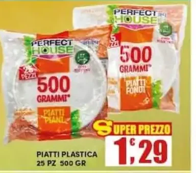 Piatti plastica