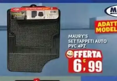 Set tappeti auto PVC