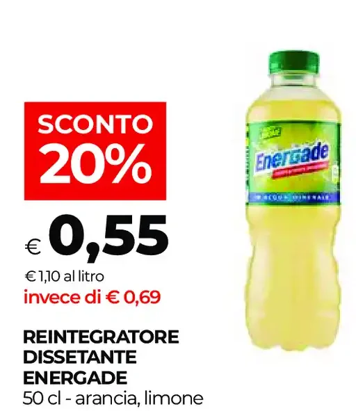 Reintegratore dissetante Energade